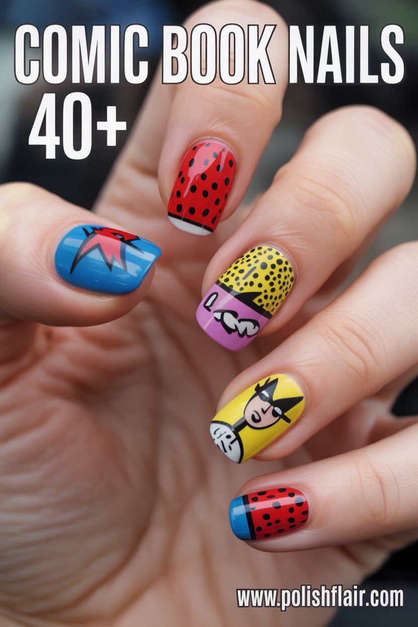 40+ Comic Book Nails
