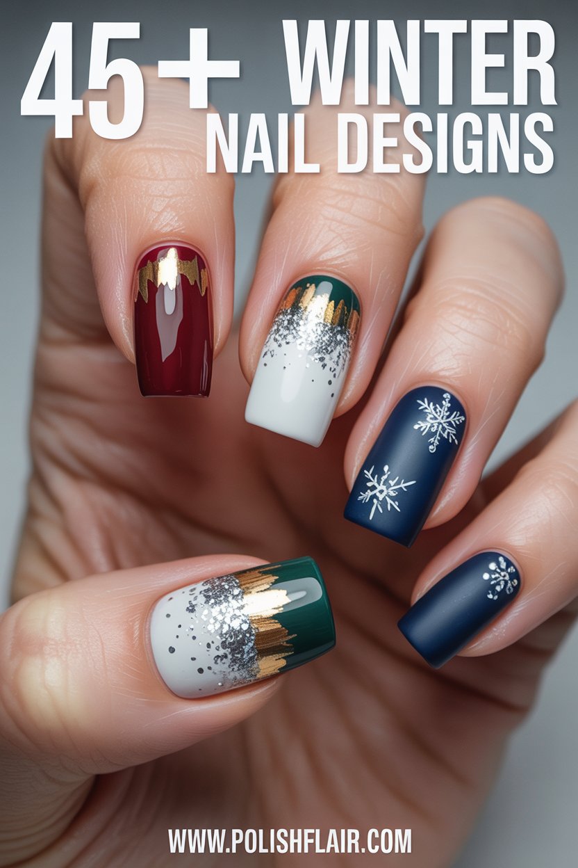 45+ Winter Nail Designs