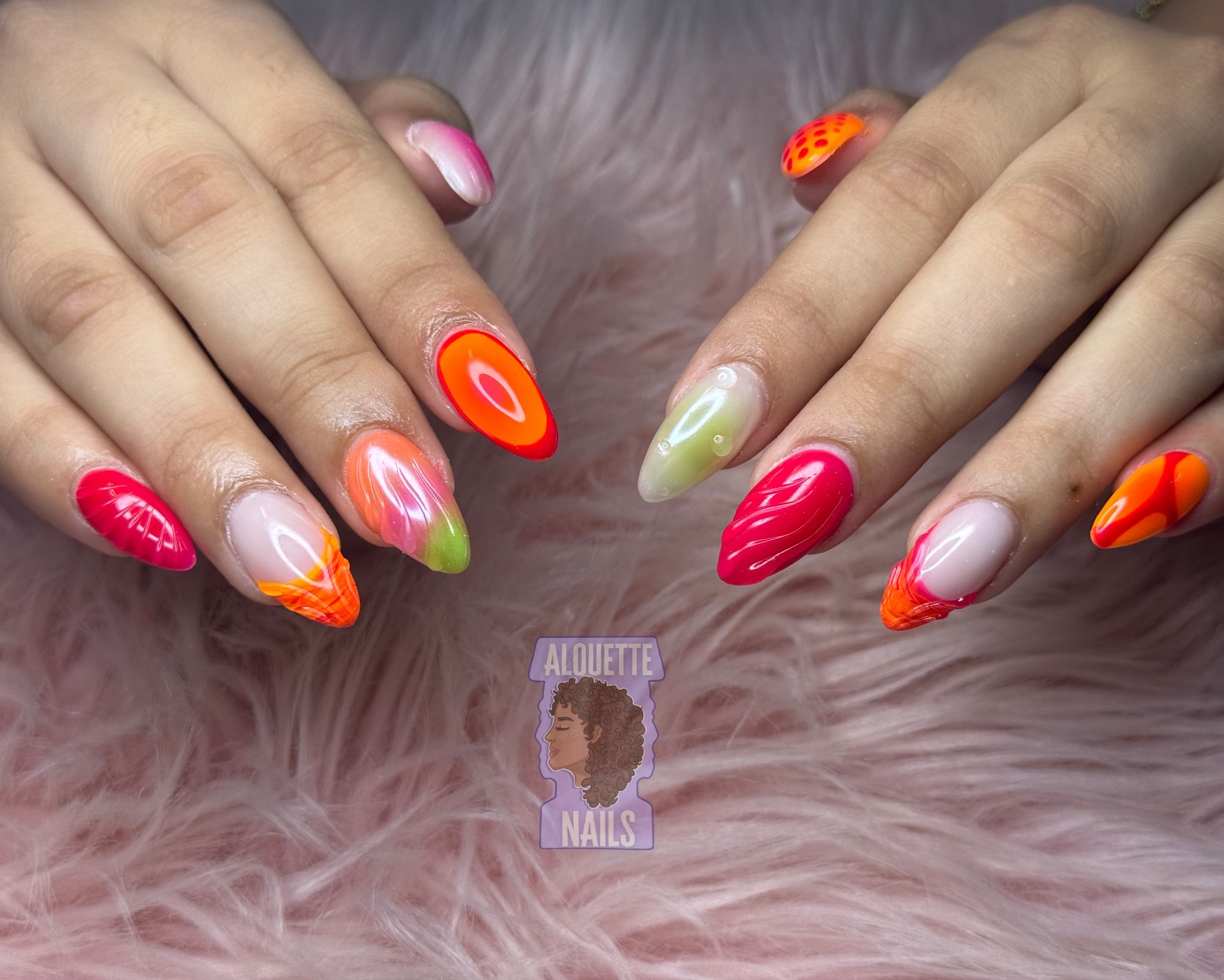 41. Fruity Sorbet Fusion: a Playful Palette for Summer 2023