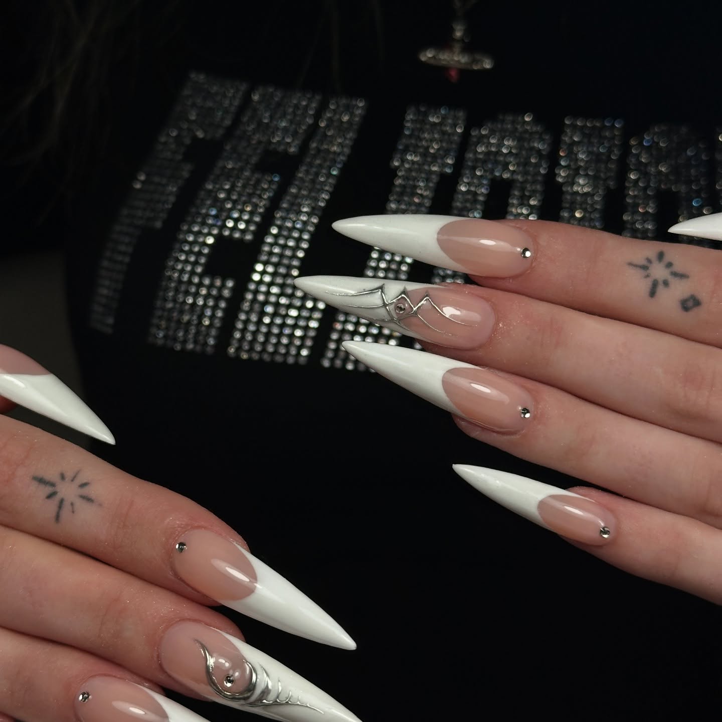 13. Futuristic Elegance: the Avant-garde French Tip Revolution