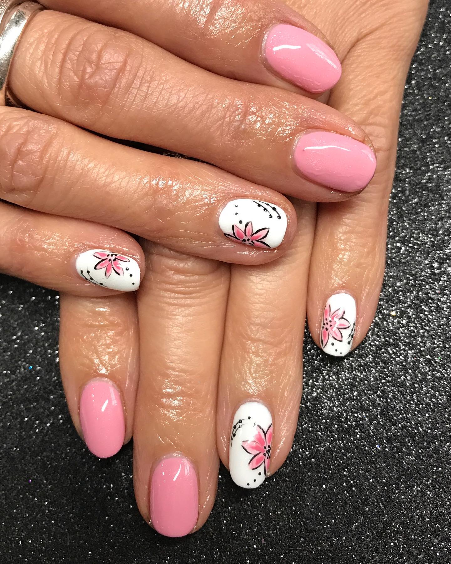 5. Cherry Blossom Whispers: a Playful Pink Romance