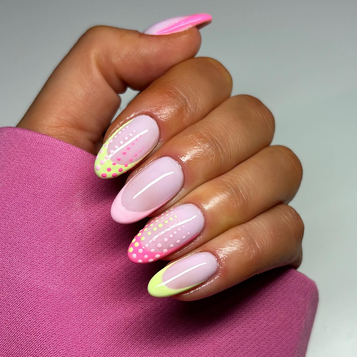 42. Neon Dreams Meet Classic Elegance