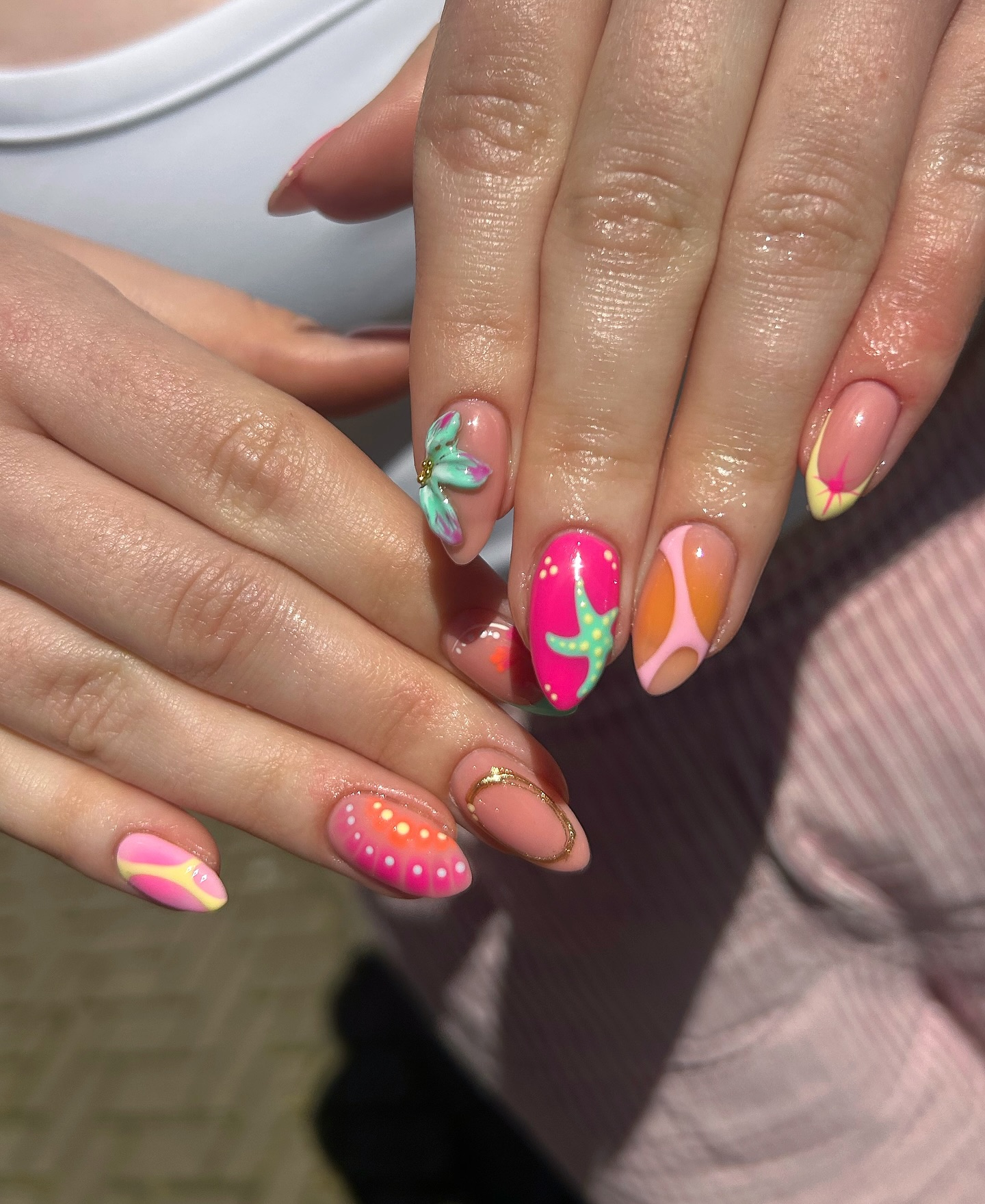 13. Tropical Dreamscape: a Playful Canvas Of Pastels and Patterns