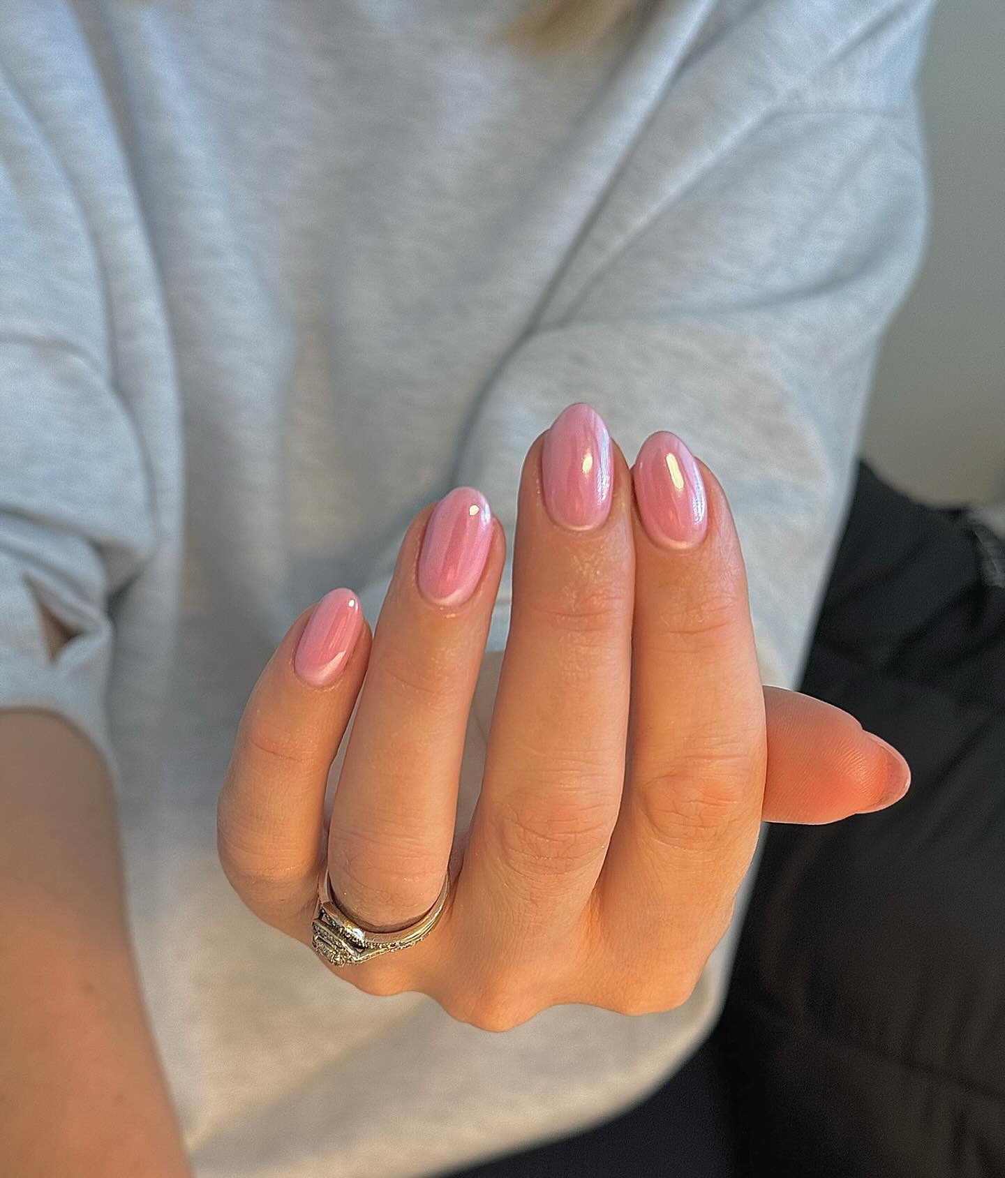 5. Chic Blush Reflection: a Modern Twist on Classic Elegance