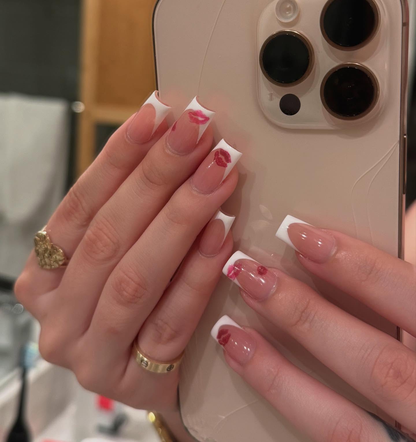 36. Kissed by Charm: the Whimsical French Tip Revolution