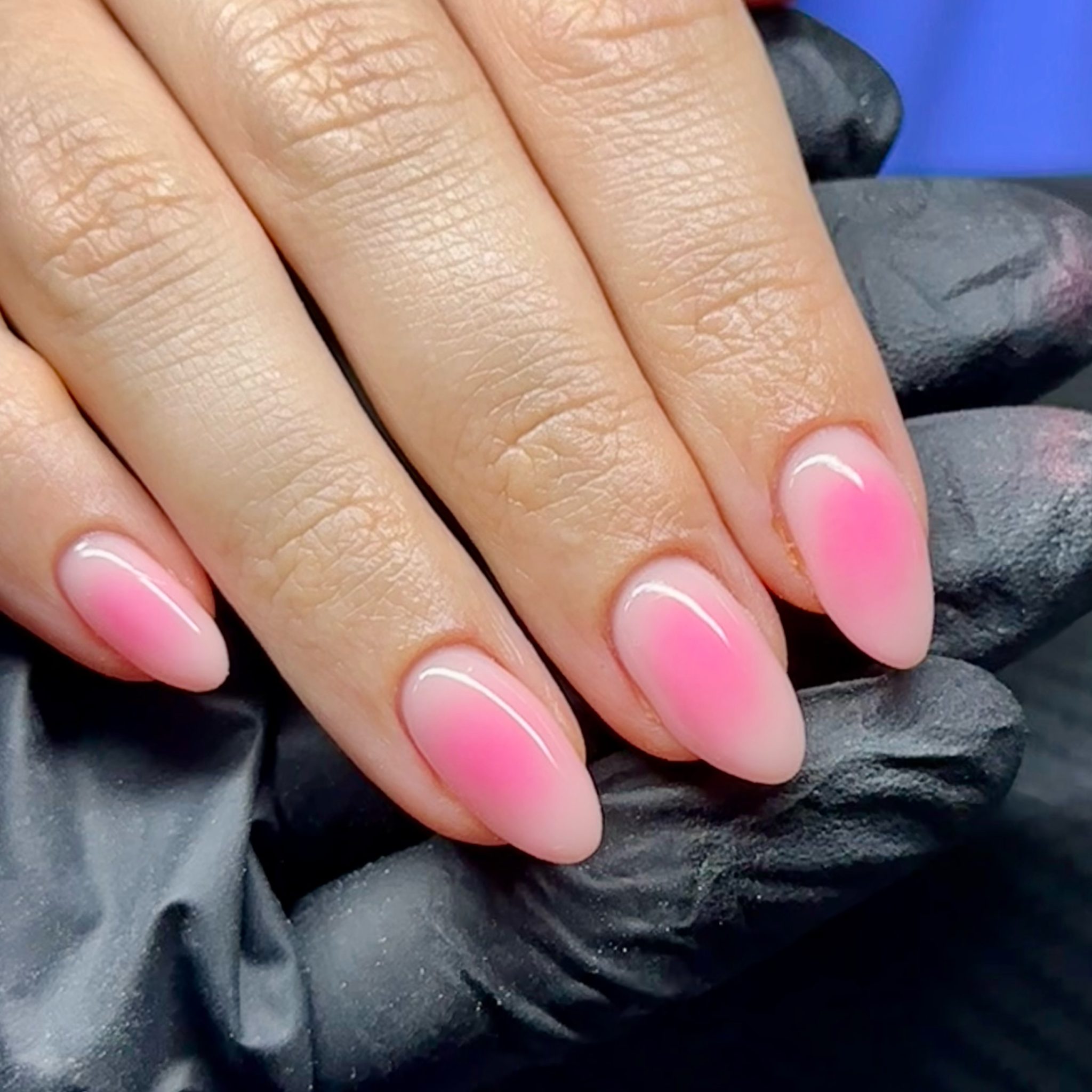 15. Dreamy Blush Ombre with a Twist