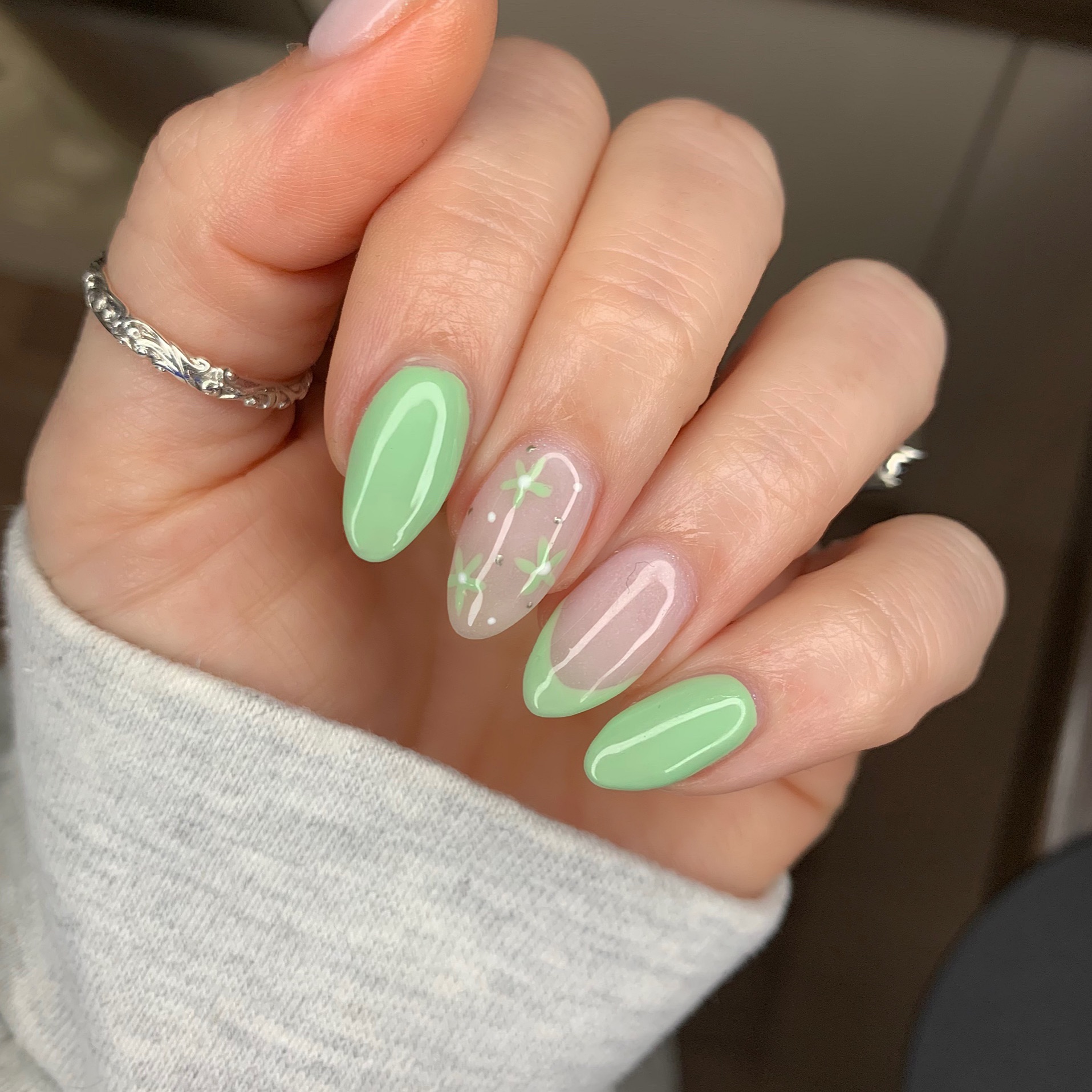 14. Whimsical Botanicals In Sage Green