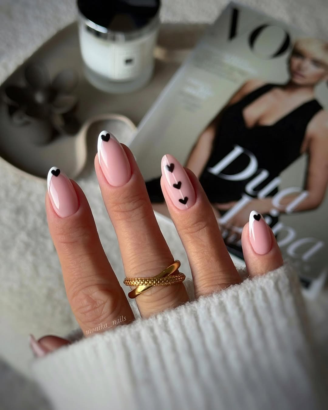 45. Whimsical Heartbeat: the Sweet Romance Of February Nails