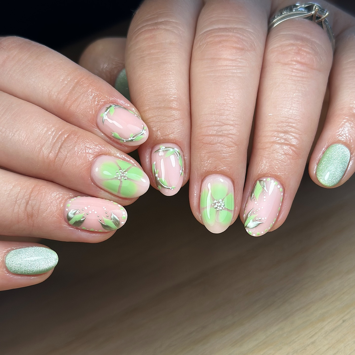 5. Sage Serenity: a Blossom Of Springtime Whimsy on Your Fingertips