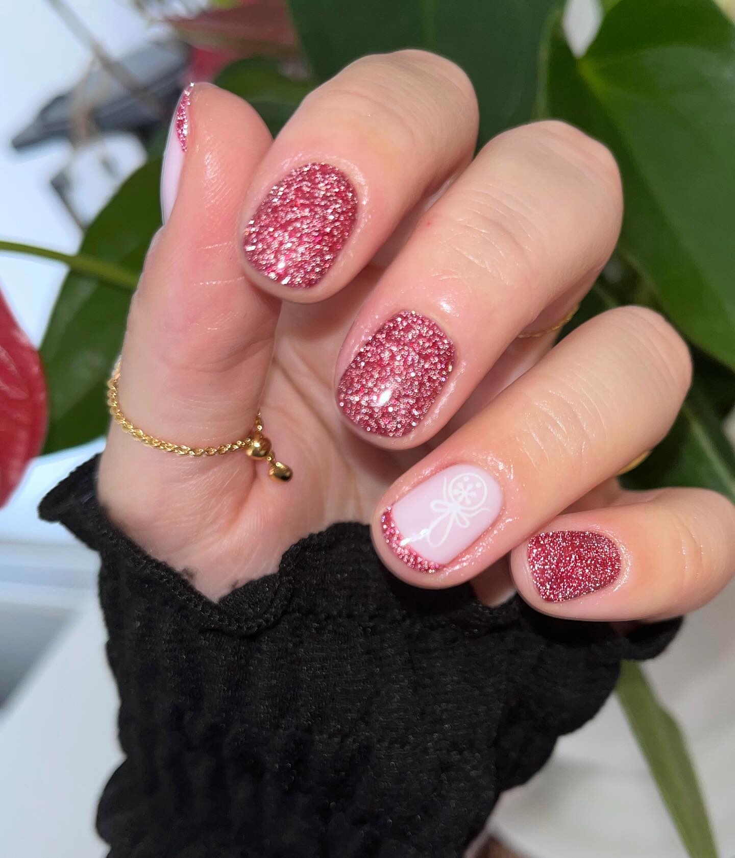 19. Glittering Petals In Frosted Bliss