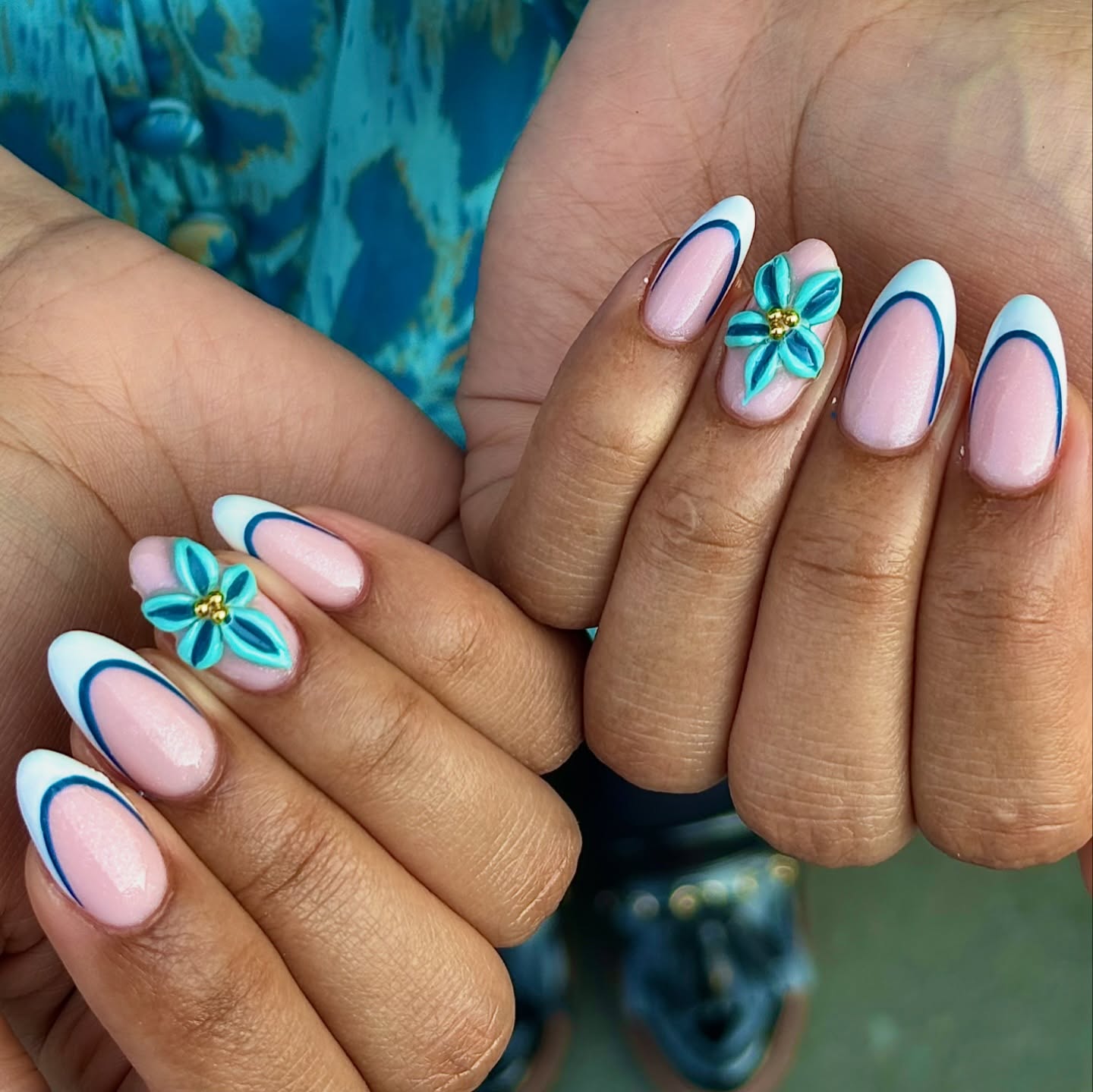 27. Blooming Elegance Meets Retro Waves