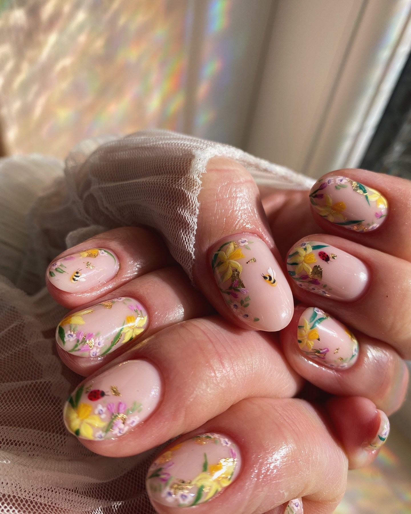 22. Whimsical Blooms and Golden Glimmers