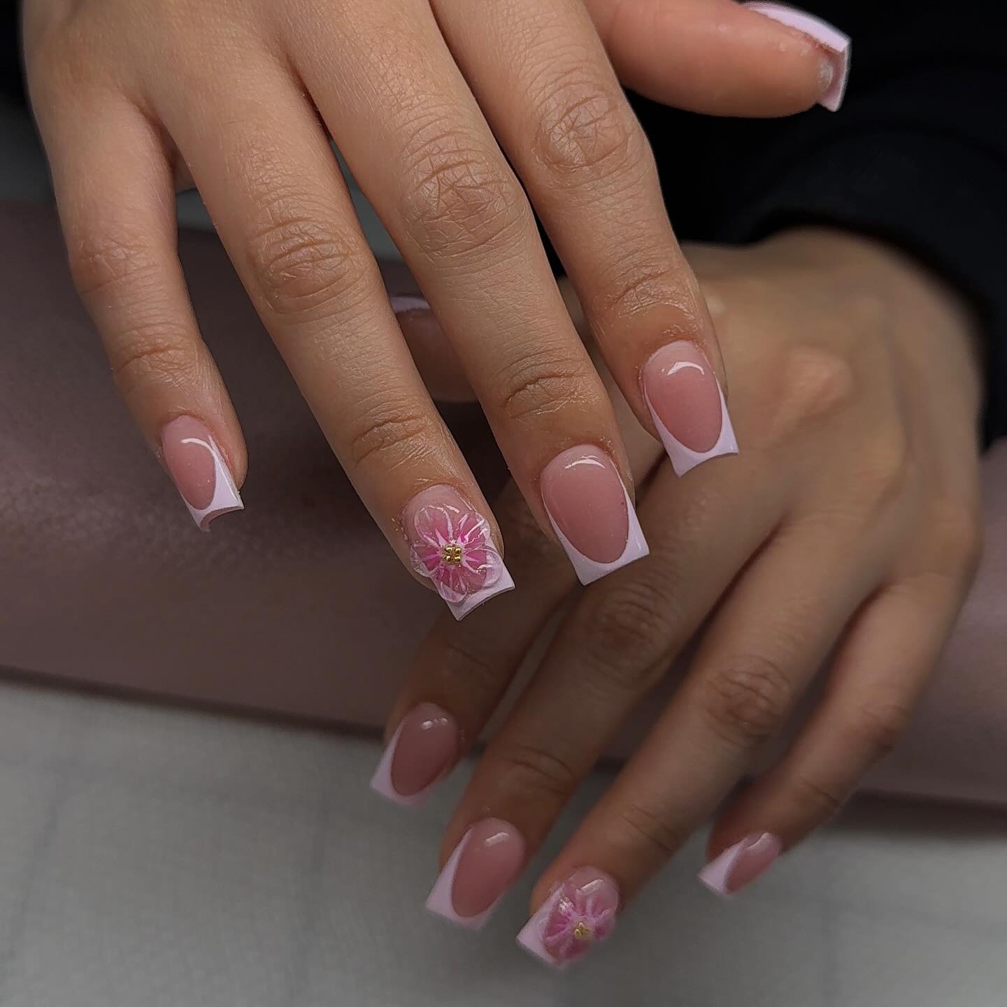 56. Whimsical Petals on a French Canvas