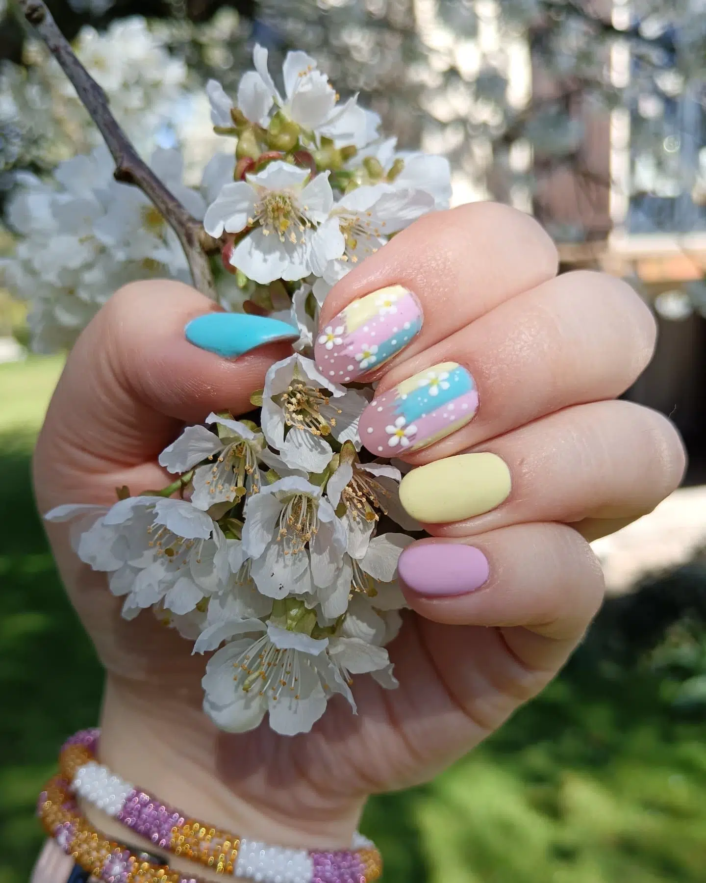 45. Blossom Breeze: a Whimsical Spring Nail Affair
