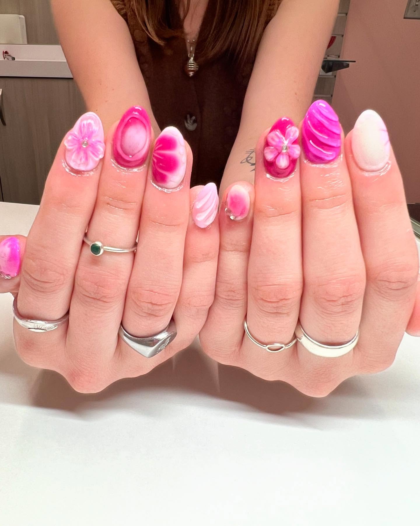 29. Floral Opulence Meets Swirling Serenity