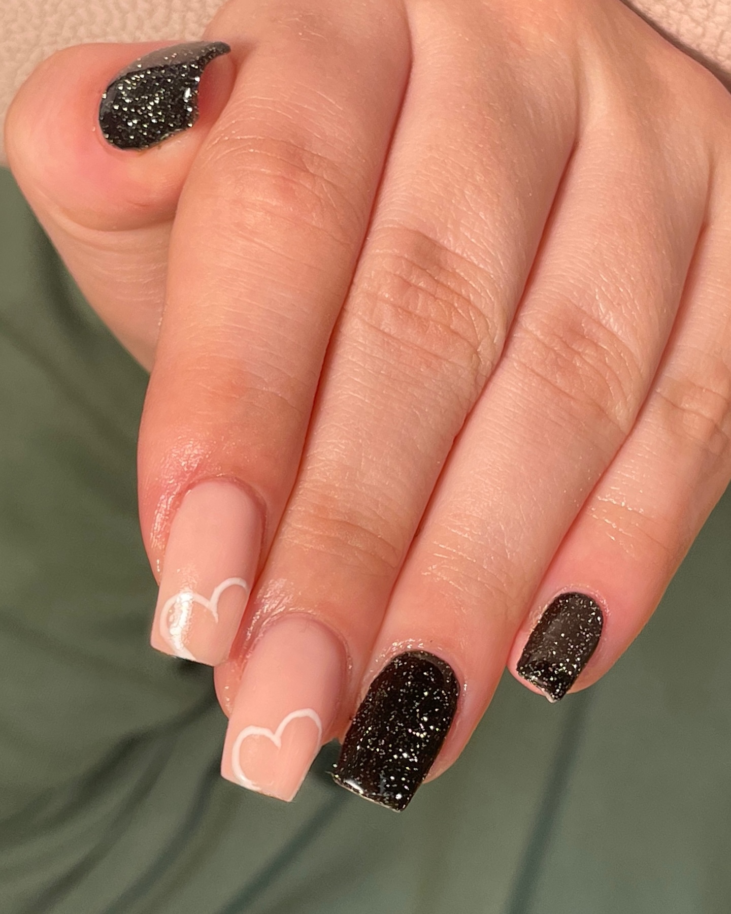 6. Cosmic Cupid: Heartfelt Glimmer Meets Midnight Glam