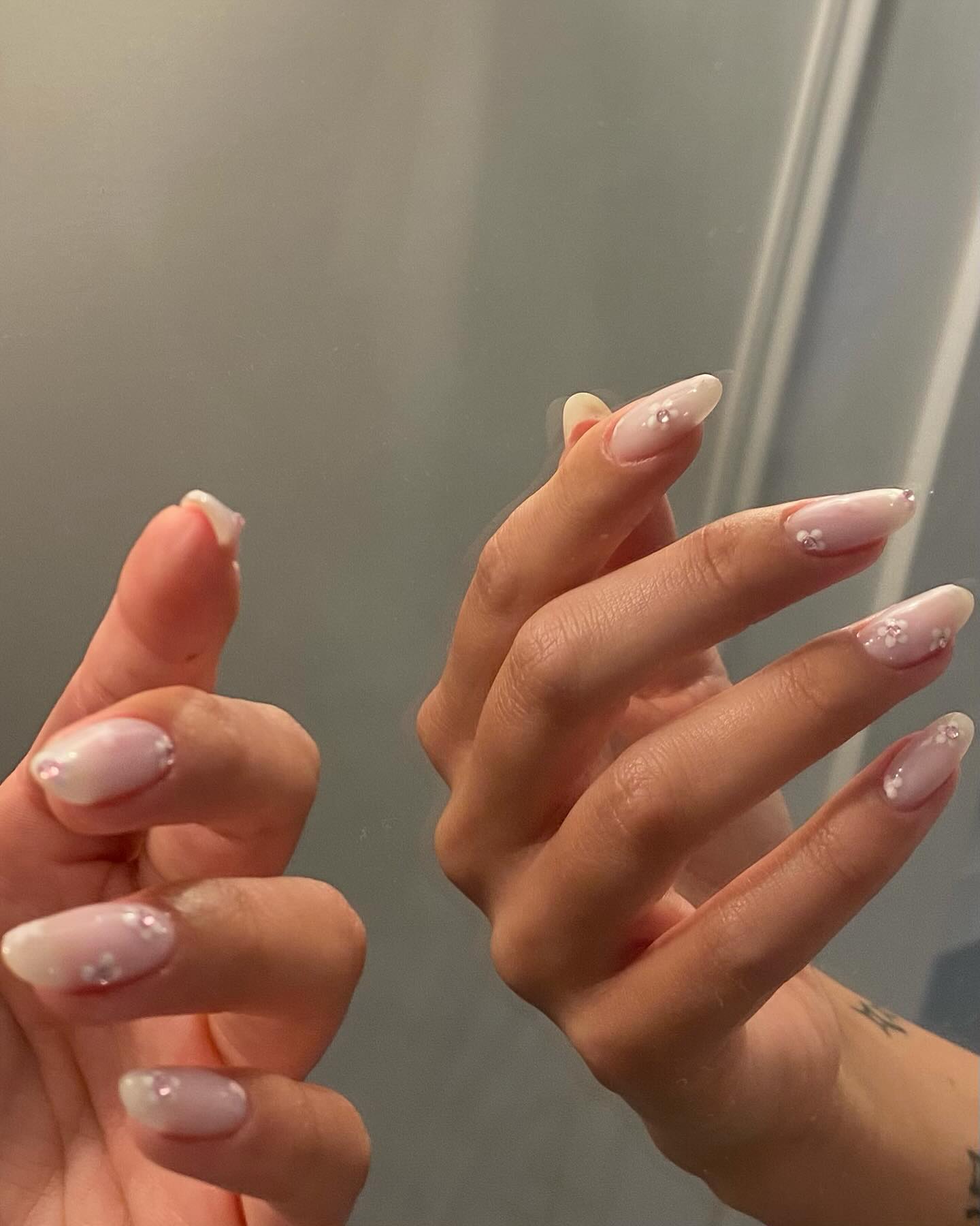 15. Petal-kissed Elegance with Subtle Sparkle