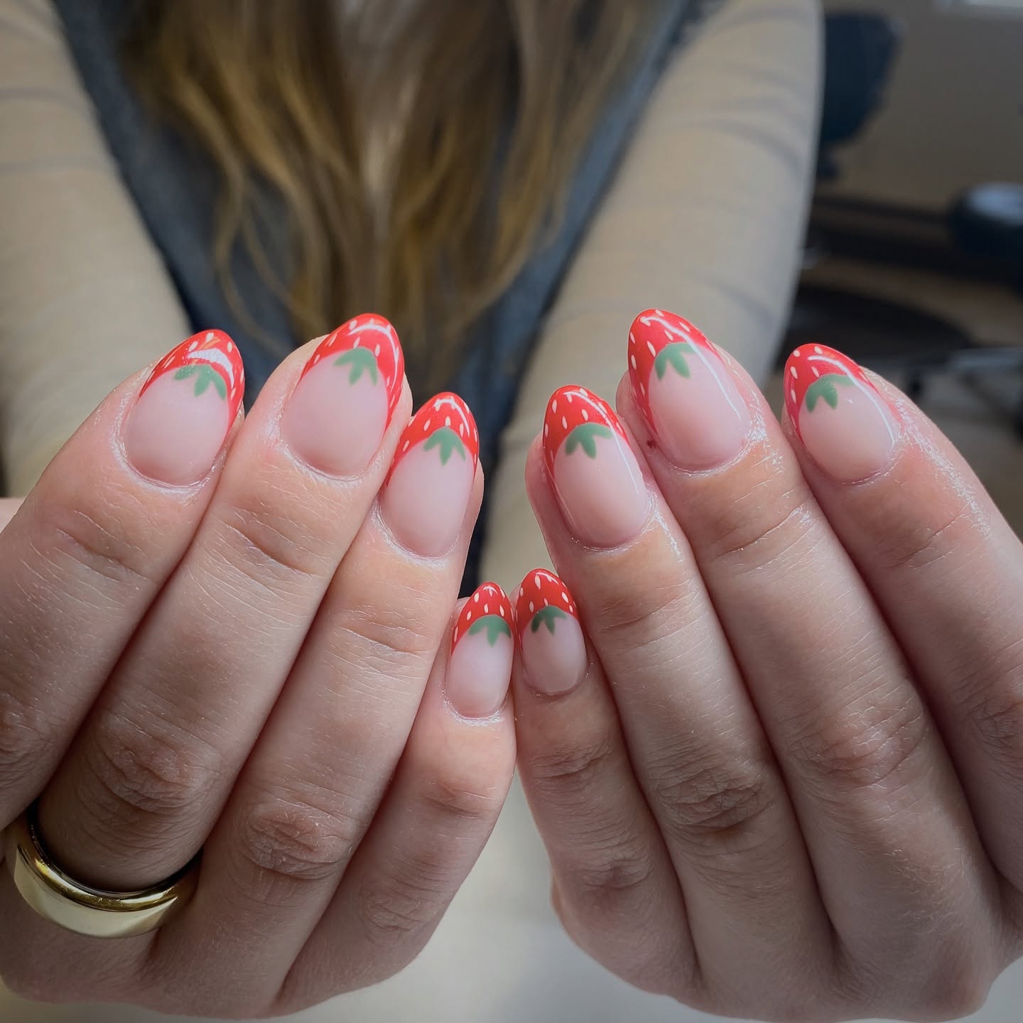 33. Berry Bliss French Tips: a Sweet Twist on Nail Art