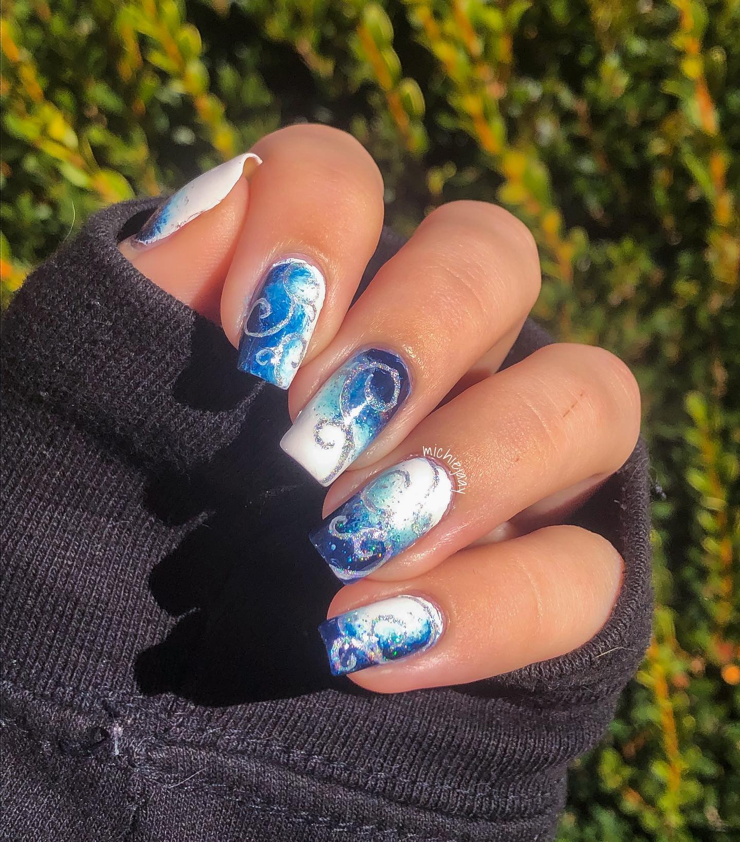 48. Tidal Whispers: Chilly Blues with a Frosted Romance