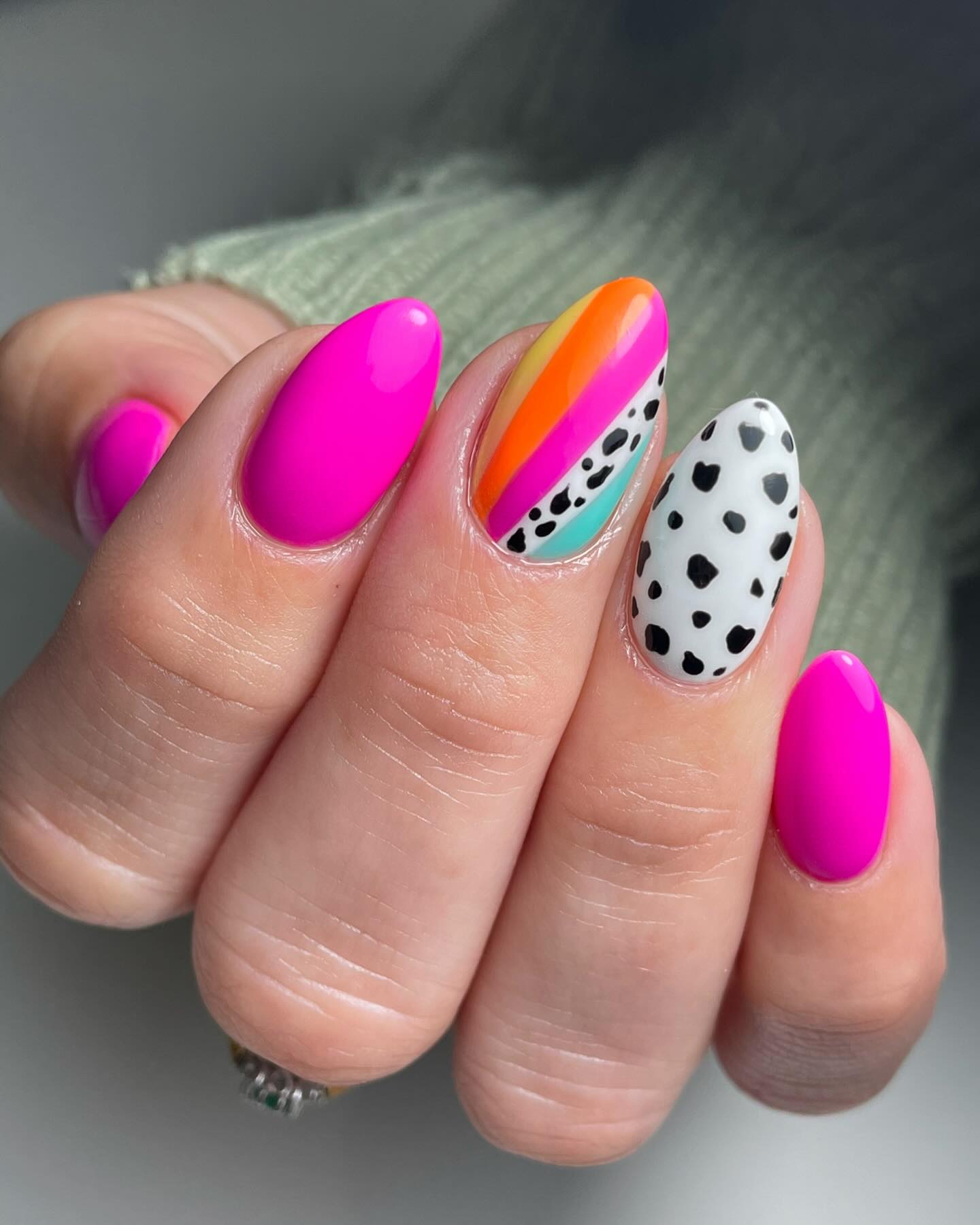 28. Kaleidoscope Crush: a Playful Mix Of Neon and Patterns