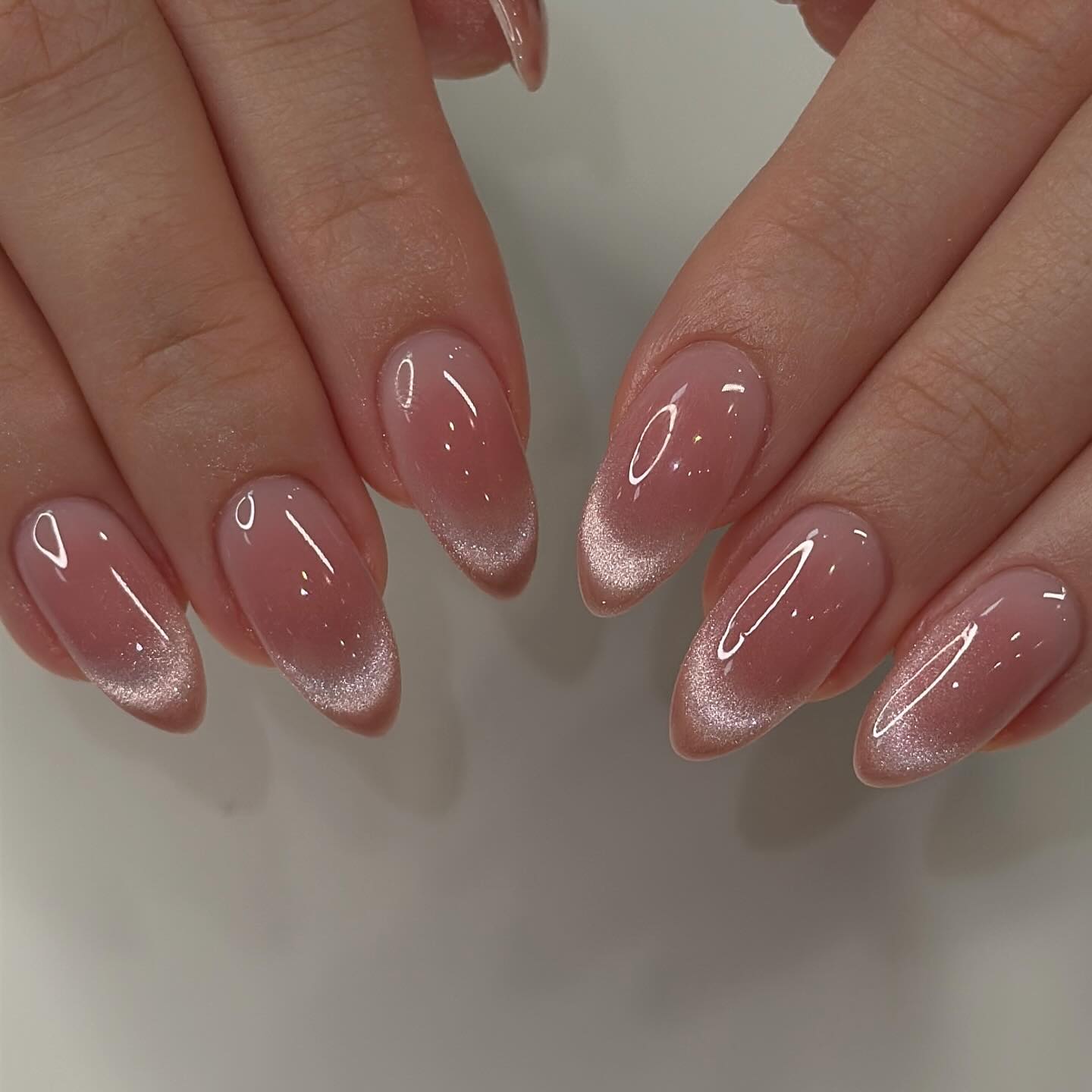 1. Whispers Of Elegance: Blush Ombre French Tips
