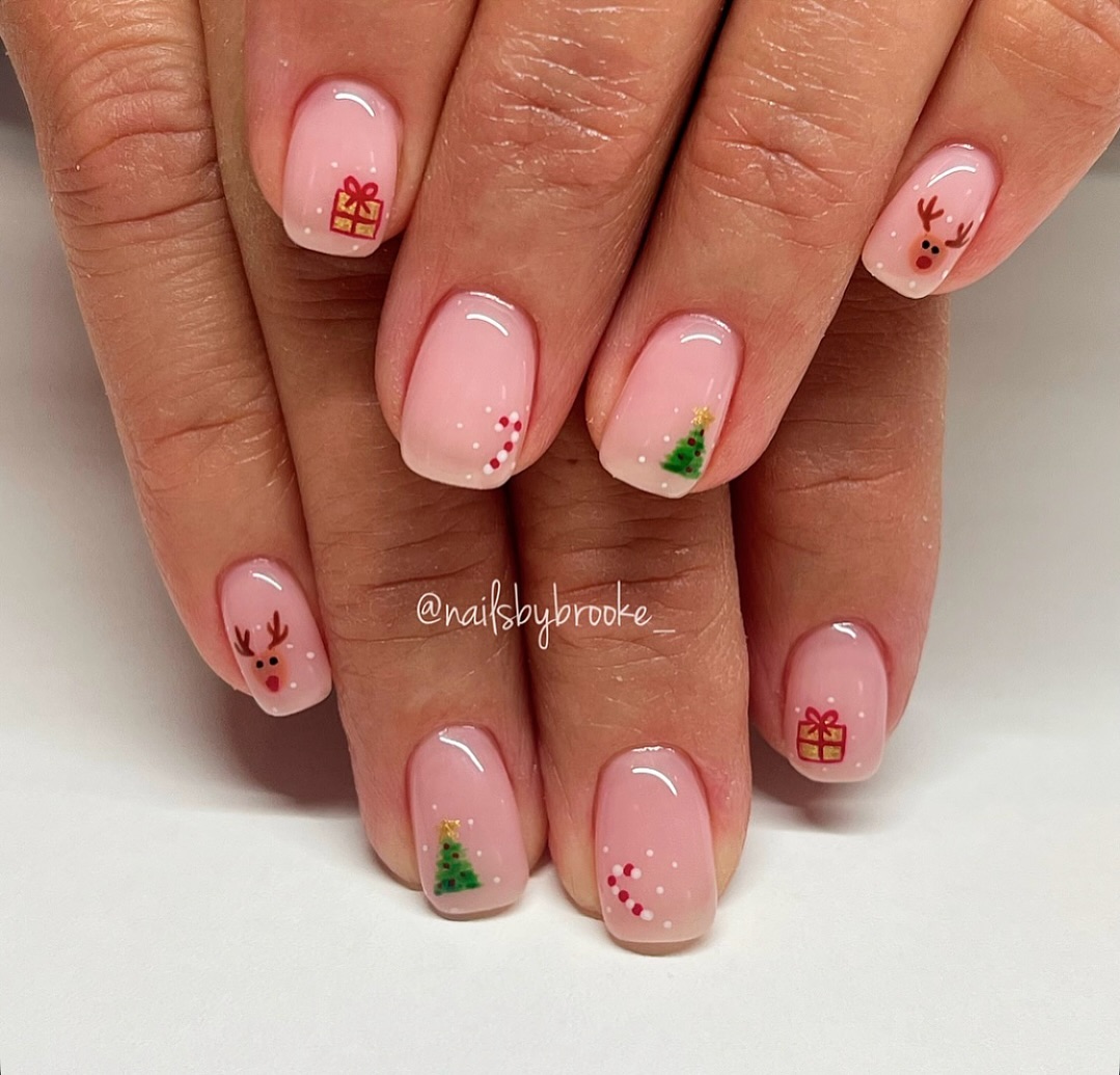 1. Naughty or Nice: a Festive Whimsy on Blush Blends