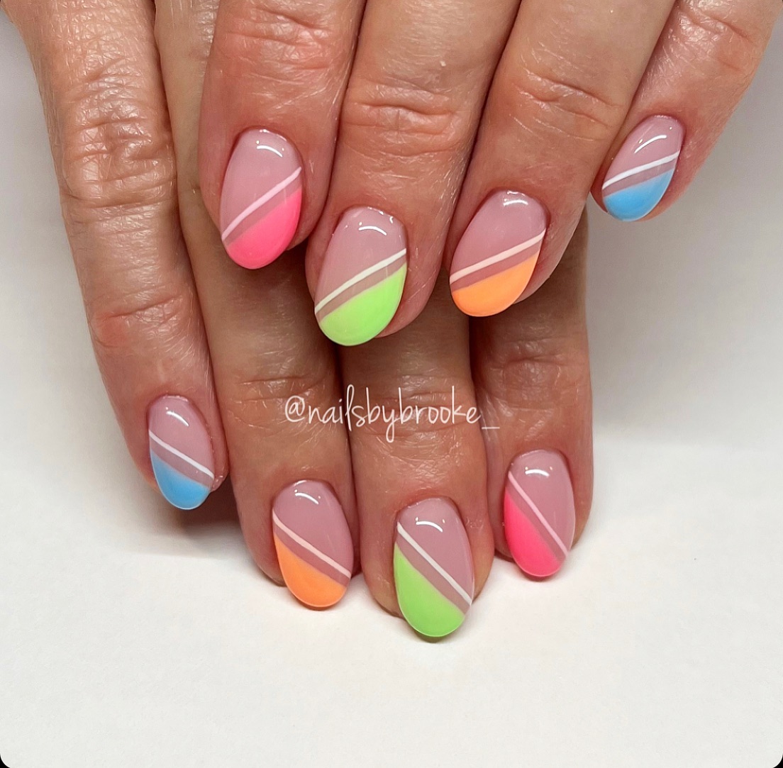 12. Tropical Sunset Chevron Bliss
