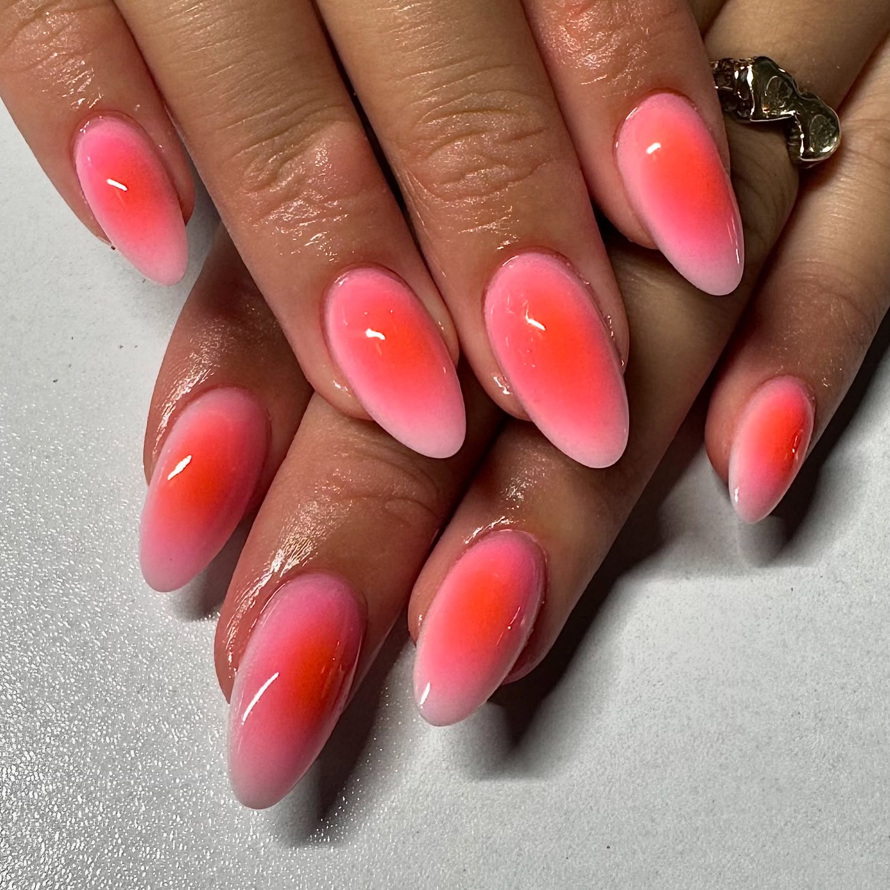 27. Sunset Sorbet: Waves Of Coral Elegance