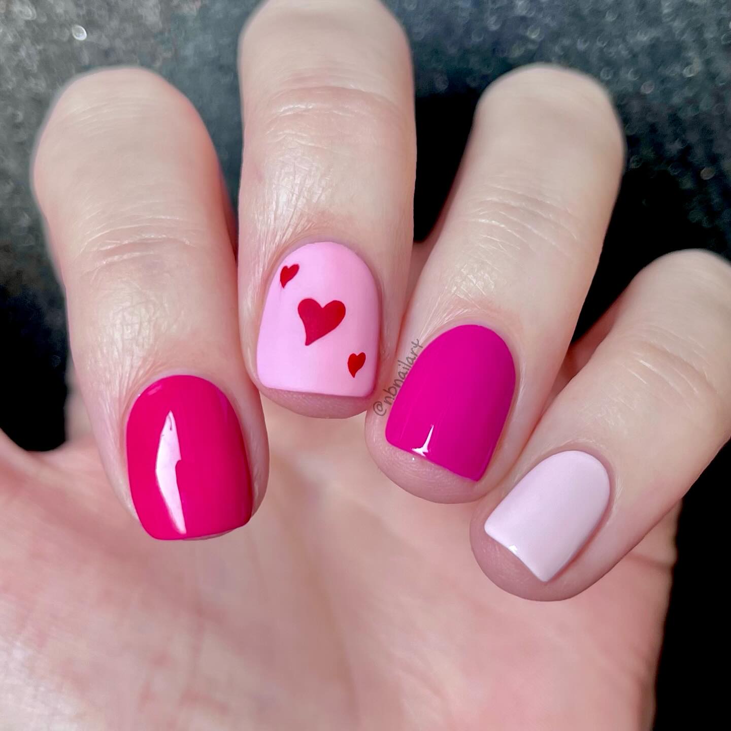 32. Blushing Hearts: a Playful Dance Of Pink and Red