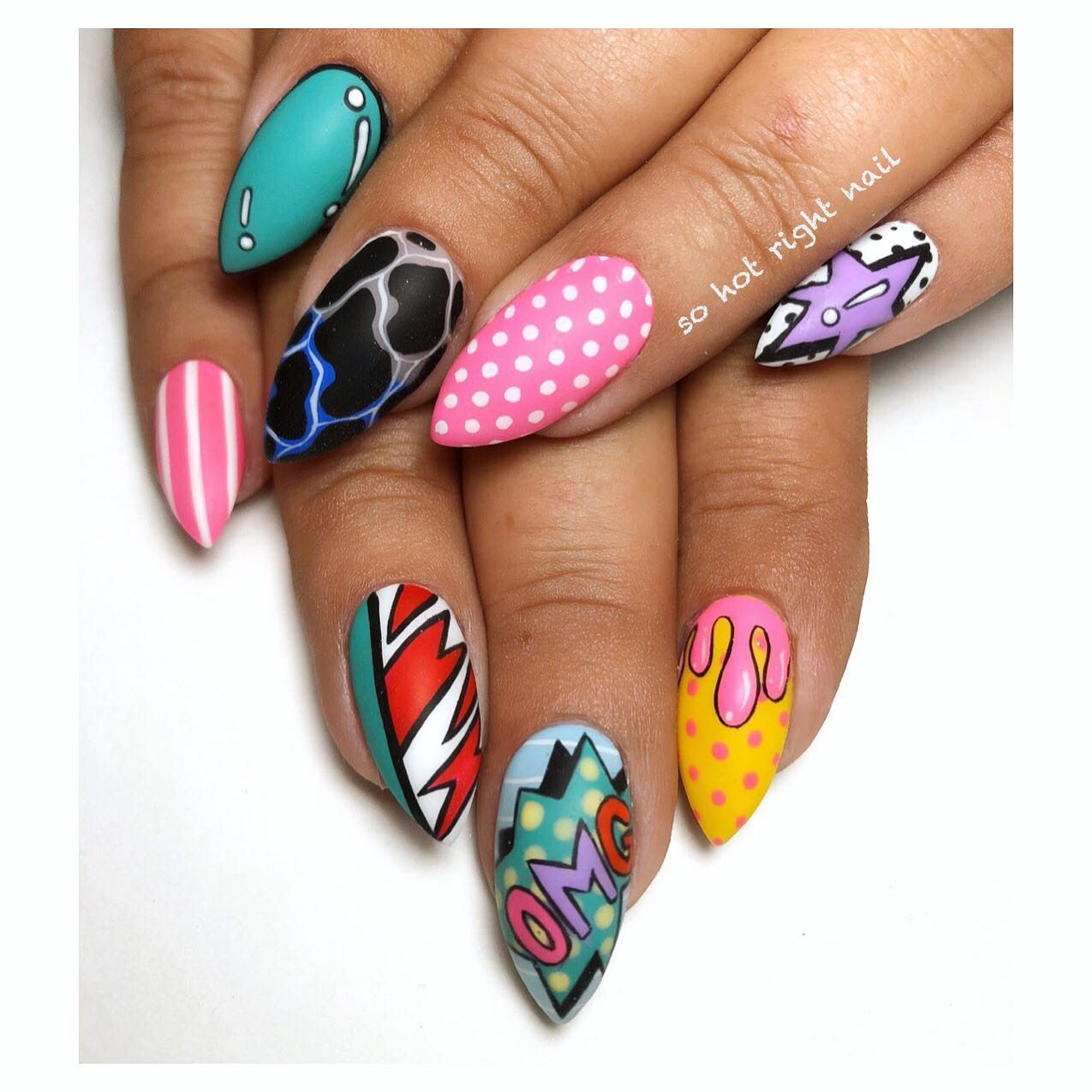 30. Comic Culture Meets Nail Art: the Playful Palette Of Pop!