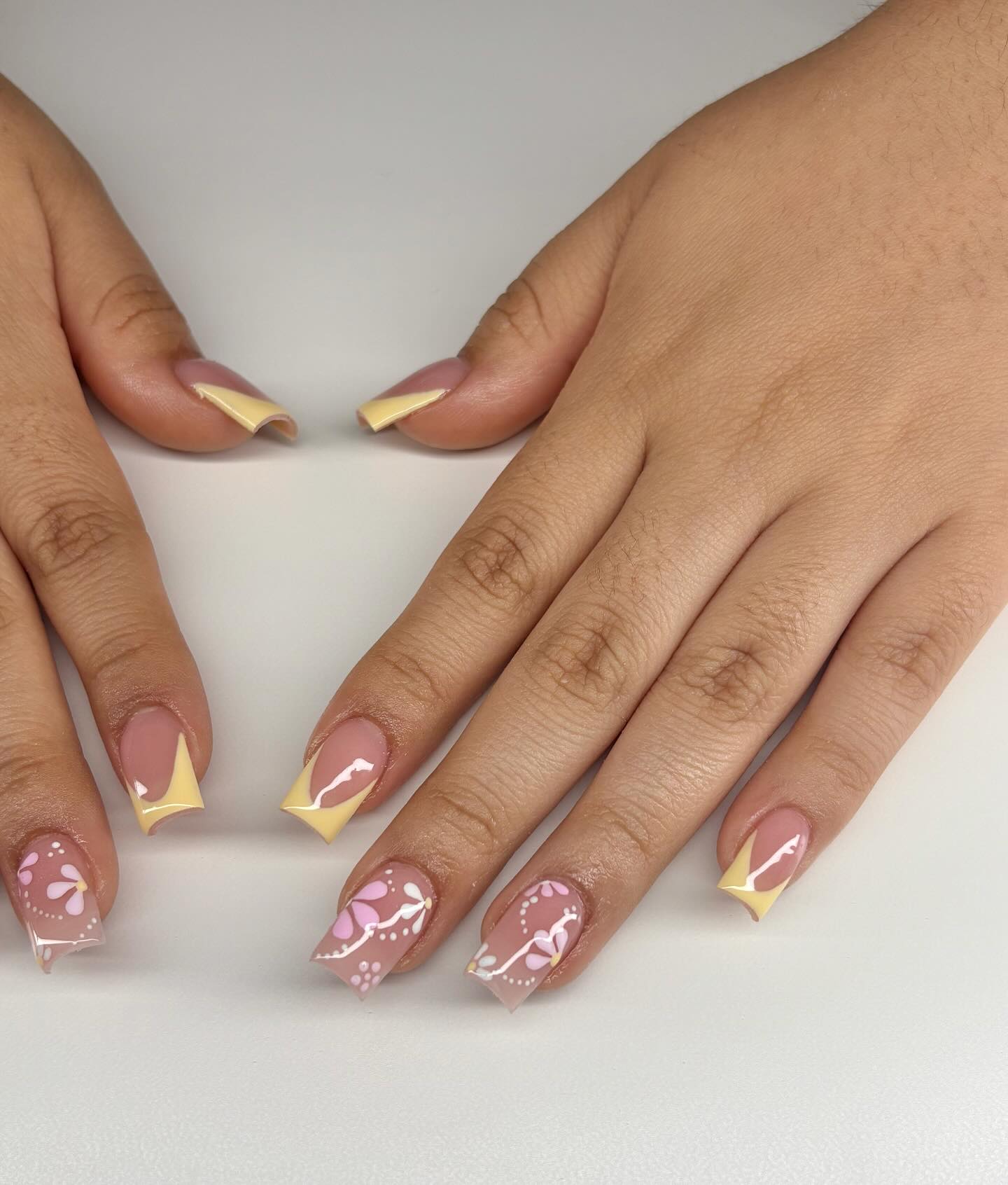 26. Pastel Polka Dots and Sunrise Points: a Whimsical Spring Manicure