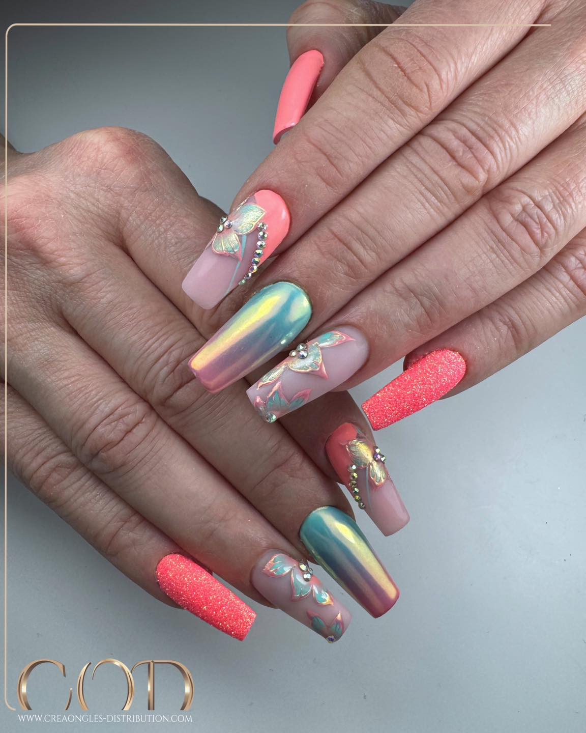 44. Whimsical Summer Blooms: a Radiant Fusion Of Color and Sparkle