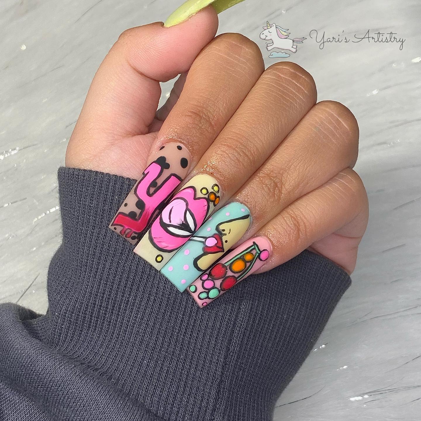 14. Pop Art Dreams: a Kaleidoscope Of Expression on Your Fingertips